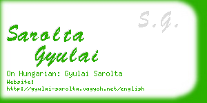 sarolta gyulai business card